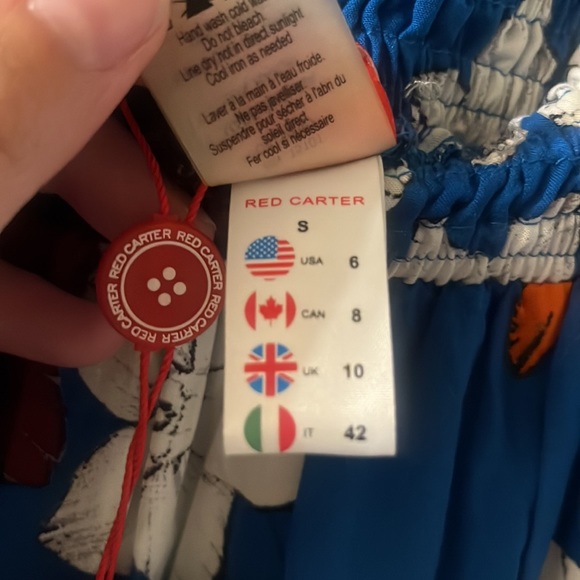 Red Carter off the shoulder dress - Picture 6 of 7